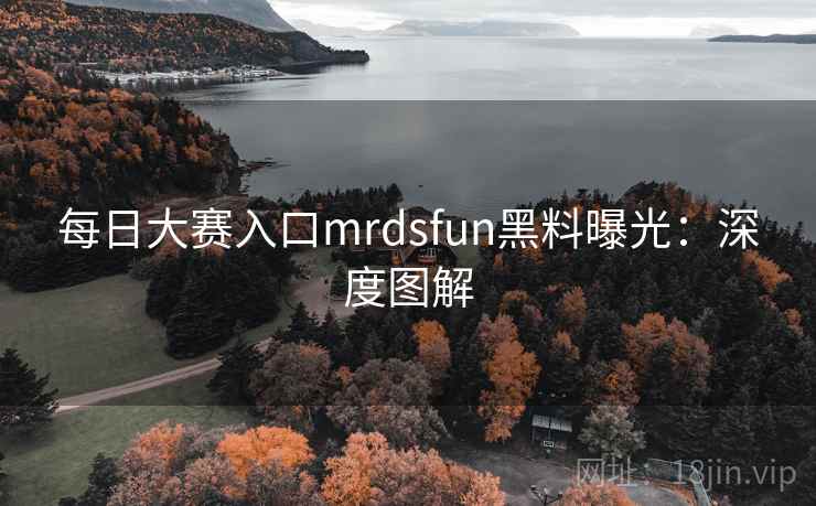 每日大赛入口mrdsfun黑料曝光:深度图解