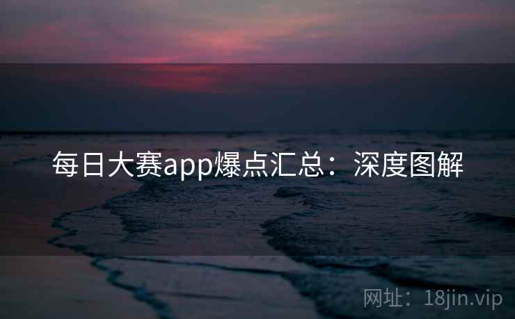 每日大赛app爆点汇总：深度图解