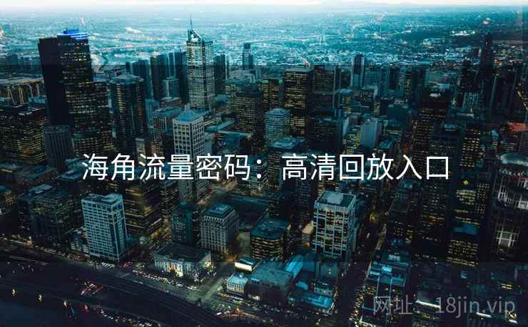 海角流量密码：高清回放入口